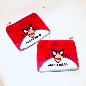 🌸 [ANGRY BIRD] NEW Set of 2 Coin Purse